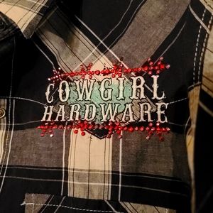 Plaid Cowgirl Hardward shirt